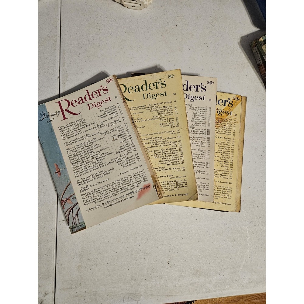 Lot‎ Of 4 1967 Reader's Digest